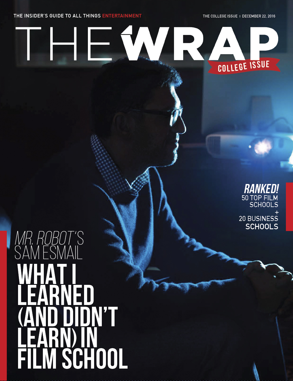 THE WRAP SAM ESMAIL COVER ELISABETH CAREN